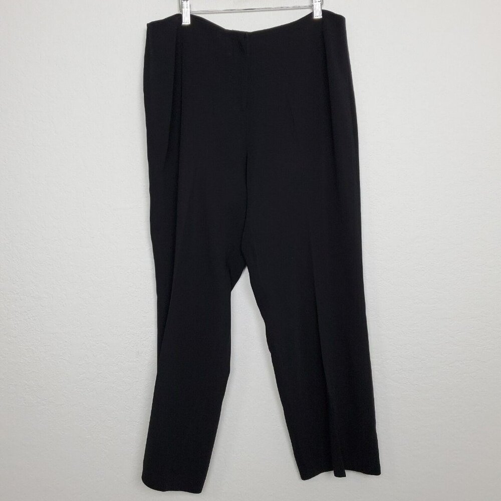 Louben Womens Dress Pants Size‎ 36x29 Straight Leg Black Office Career High Rise